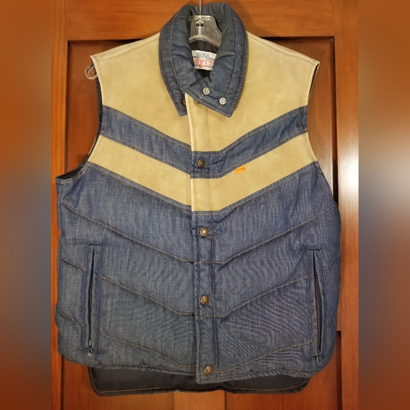 Levi's Other - Vintage Ski Levi's Denim/Leather Vest